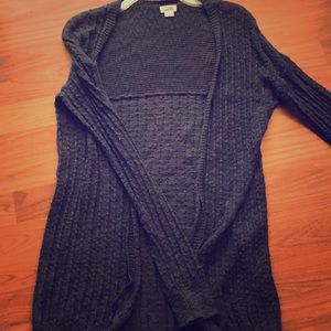 Blue long cardigan